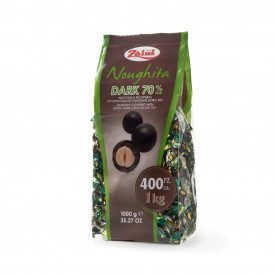 Buy online DRAGEES HAZELNUT NOUGHITA DARK - 1000 gr. Zaini | bags of 1 kg. | Single wrapped hazelnuts coated with fine milk choc