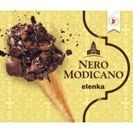 NERO MODICANO BASE GELATO ELENKA - 1,6 Kg. Elenka | busta da 1,6 kg.  | Base in polvere per la preparazione del gelato al Ciocco