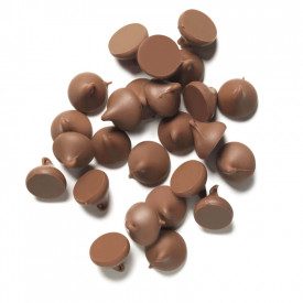 Nutman | Acquista COPERTURA IN GOCCE "CHOCOLAT AU LAIT" 32/34 | scatola da 12 kg. | Gocce di cioccolato al latte adatte per lavo