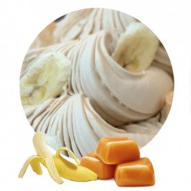 BANOFFEE SOFT READY - 1,7 Kg. Prodotti Rubicone | buste da 1,7 kg. | READY BANOFFEE è un prodotto completo in polvere per gelato