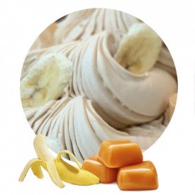 Buy BANOFFEE SOFT READY - 1.7 Kg. | bags of 1,7 kg. | Premix in powder for Artisan Ice Cream, Banana and Toffee flavor. Also sui