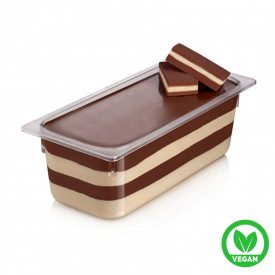 Buy online CHOCO NUT VEGAN CREMINO Rubicone | box of 10 kg. - 2 bucket da 5 kg. | Vegan Cremino with Cocoa and Hazelnuts.