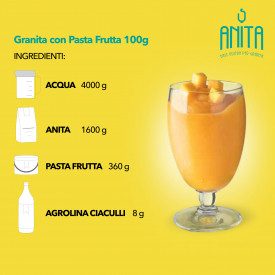 ANITA BASE NEUTRA GRANITA SICILIANA ELENKA - 1,6 KG. Elenka | buste da 1,6 kg. | Base specifica per granita siciliana. Da Elenka