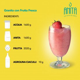 ANITA BASE NEUTRA GRANITA SICILIANA ELENKA - 1,6 KG. Elenka | buste da 1,6 kg. | Base specifica per granita siciliana. Da Elenka