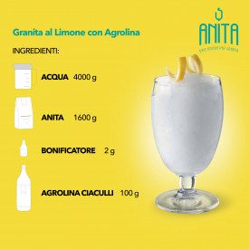 ANITA BASE NEUTRA GRANITA SICILIANA ELENKA - 1,6 KG. Elenka | buste da 1,6 kg. | Base specifica per granita siciliana. Da Elenka