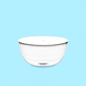 ZUCCOTTO 750 G PS TRANSPARENT WITH LID | Polo Plast | box of 50 pcs. | Bowl for Zuccotto Gelato capacity 750 gr. With lid, made 
