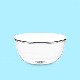 ZUCCOTTO 1000 G PS TRANSPARENT WITH LID | Polo Plast | box of 50 pcs. | Bowl for Zuccotto Gelato capacity 1000 gr. with lid, mad