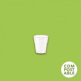 TUMBLER COMPOST 50 CC - GLASS | Polo Plast | box of 1000 pcs. | Glass for short drinks 50 cc BIO compostable | 