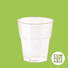 TUMBLER COMPOST 270 CC - GLASS | Polo Plast | box of 420 pcs. | Glass for drinks 270 cc BIO compostable | 