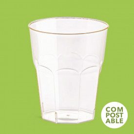 TUMBLER COMPOST 320 CC - GLASS | Polo Plast | box of 420 pcs. | Glass for drinks 320 cc BIO compostable | 