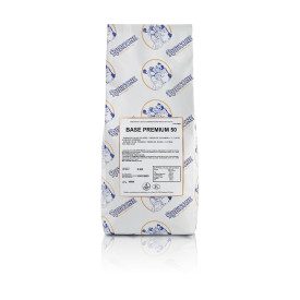 BASE PREMIUM 50 N893 | Certificazioni: senza glutine; Confezione: scatola da 16 kg. - 8 buste da 2 kg.; Tipo di prodotto: basi e