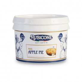 Buy online APPLE PIE PASTE Rubicone | box of 6 kg.-2 buckets of 3 kg. | Concentrated gelato paste apple pie flavor.
