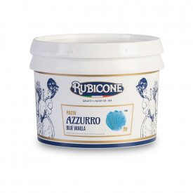 Buy online BLUE PASTE Rubicone | box of 6 kg.-2 buckets of 3 kg. | Concentrated gelato paste intense blue color and good taste o