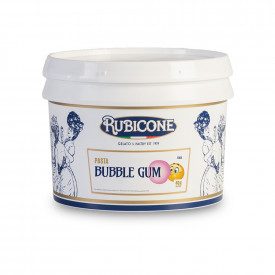Buy online BUBBLE GUM PASTE Rubicone | box of 6 kg.-2 buckets of 3 kg. | Boubble gum is a gelato paste concentrated to the fresh