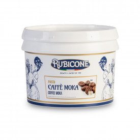 MOKA COFFEE PASTE | Rubicone | Certifications: halal, kosher, gluten free, dairy free, vegan; Pack: box of 6 kg.-2 buckets of 3 