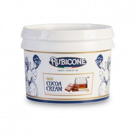Buy online COCOA CREAM PASTE Rubicone | box of 6 kg.-2 buckets of 3 kg. | Cocoa Cream is a concentrated gelato ice cream flavore