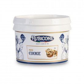 Buy online COOKIE PASTE Rubicone | box of 6 kg.-2 buckets of 3 kg. | Cookie is a ice cream paste with a rich taste of butter bis