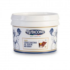 PASTA CROCCANTINO AL RHUM Prodotti Rubicone | scatola da 6 kg. - 2 secchielli da 3 kg. | CROCCANTINO AL RHUM è una pasta concent