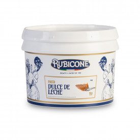 DULCE DE LECHE PASTE | Rubicone | Certifications: halal, kosher, gluten free; Pack: box of 6 kg.-2 buckets of 3 kg.; Product fam