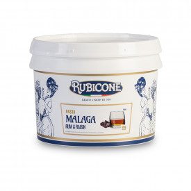 MALAGA PASTE (EGG RUM RAISIN) | Rubicone | Certifications: kosher, gluten free, dairy free, vegan; Pack: box of 6 kg.-2 buckets 