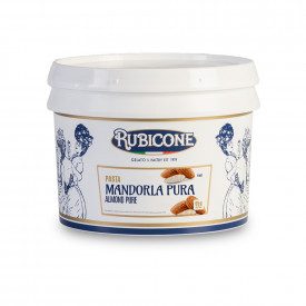 PASTA MANDORLA PURA Prodotti Rubicone | scatola da 6 kg. - 2 secchielli da 3 kg. | MANDORLA PURA è una pasta pura al 100% per ge