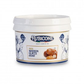 Buy online MARRON GLACES PASTE Rubicone | box of 6 kg.-2 buckets of 3 kg. | Marron Glaces is a concentrated ice cream paste with