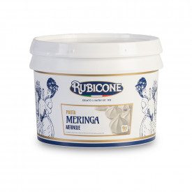 MERINGUE PASTE | Rubicone | Certifications: halal, kosher, gluten free, dairy free; Pack: box of 6 kg.-2 buckets of 3 kg.; Produ