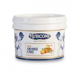 ORANGE CAKE PASTE | Rubicone | Certifications: halal, kosher, gluten free, dairy free, vegan; Pack: box of 6 kg.-2 buckets of 3 