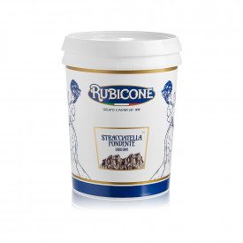 Buy online STRACCIATELLA DARK COVERING Rubicone | box of 10 kg.-2 buckets of 5 kg. | Stracciatella Dark is a classic chocolate c