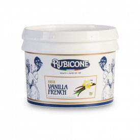 PASTA VANILLA FRENCH Prodotti Rubicone | scatola da 6 kg. - 2 secchielli da 3 kg. | VANILLA FRENCH è una pasta concentrata al gu