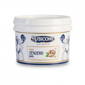 Buy online GINGER PASTE Rubicone | box of 6 kg.-2 buckets of 3 kg. | Ginger is a concentrated gelato paste with a ginger flavour