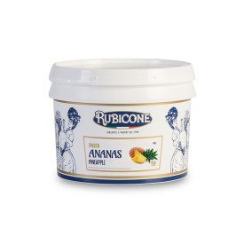 PINEAPPLE PASTE F202 | Certifications: halal, kosher, gluten free, diary free, vegan; Pack: box of 6 kg.-2 buckets of 3 kg.; Pro