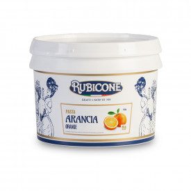 ORANGE PASTE | Rubicone | Certifications: gluten free, dairy free, vegan; Pack: box of 6 kg.-2 buckets of 3 kg.; Product family: