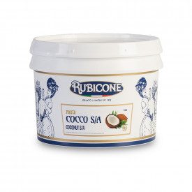Buy online COCONUT PASTE S/A Rubicone | box of 6 kg.-2 buckets of 3 kg. | Coconut S/A is a concentrated coconut-flavored gelato 