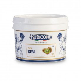 Buy online KIWI PASTE Rubicone | box of 6 kg.-2 buckets of 3 kg. | Kiwi is a concentrated gelato paste made with a Kiwi.