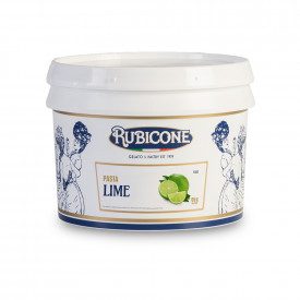 Buy online LIME PASTE Rubicone | box of 6 kg.-2 buckets of 3 kg. | Lime is a lime-flavored concentrated gelato paste.