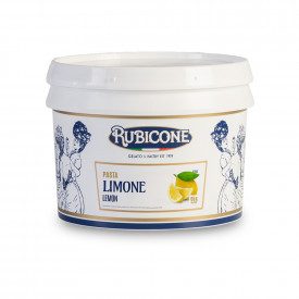 LEMON PASTE | Rubicone | Certifications: halal, kosher, gluten free, dairy free, vegan; Pack: box of 6 kg.-2 buckets of 3 kg.; P