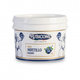 Buy online BLUEBERRY PASTE Rubicone | box of 6 kg.-2 buckets of 3 kg. | Blueberry is a concentrated gelato paste made with blueb