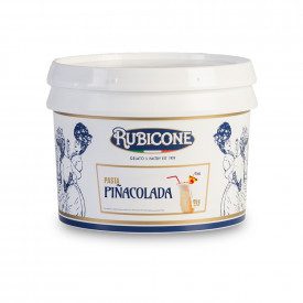 Buy online PINACOLADA COCKTAIL PASTE Rubicone | box of 6 kg.-2 buckets of 3 kg. | Pinacolada is a concentrated gelato paste with