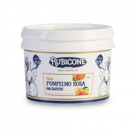 Buy online PINK GRAPEFRUIT PASTE Rubicone | box of 6 kg.-2 buckets of 3 kg. | Pink grapefruit is a concentrated gelato paste wit