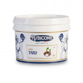 Buy online TARO PASTE Rubicone | box of 6 kg.-2 buckets of 3 kg. | Taro is a concentrated gelato paste with taro.