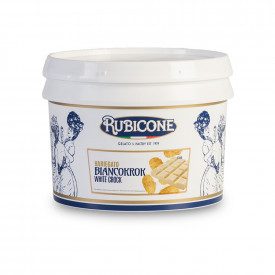 Buy online BIANCOKROK CREAM Rubicone | box of 6 kg.-2 buckets of 3 kg. | Biancokrok Cream is a smooth, white chocolate-flavoured