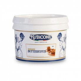 VARIEGATO BUTTERSCOTCH Prodotti Rubicone | scatola da 6 kg. - 2 secchielli da 3 kg. | Salsa densa per variegare al gusto Butters