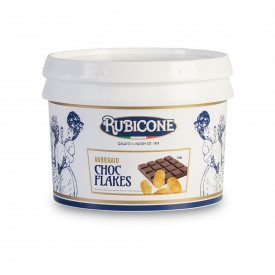 Acquista VARIEGATO CHOC FLAKES Rubicone | scatola da 6 kg. - 2 secchielli da 3 kg. | VARIEGATO CHOC FLAKES è una pasta fluida al