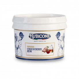Buy online CHOCOCHERRY RUM CREAM Rubicone | box of 6 kg.-2 buckets of 3 kg. | Chocoherry Rum Cream is a smooth, chocolate-flavor