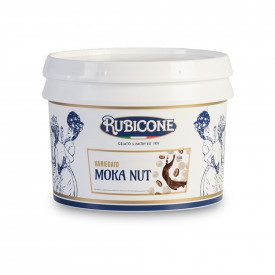 Buy online MOKA NUT CREAM Rubicone | box of 6 kg.-2 buckets of 3 kg. | Moka Nut Cream is a smooth cream with cocoa and hazelnut 