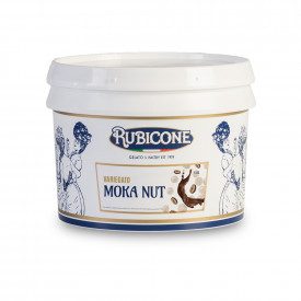 MOKA NUT CREAM | Rubicone | Certifications: gluten free; Pack: box of 6 kg.-2 buckets of 3 kg.; Product family: cream ripples | 