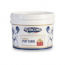 Buy online POPCORN CREAM Rubicone | box of 6 kg.-2 buckets of 3 kg. | Popcorn Cream is a smooth pop corn-flavored cream with who