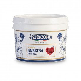 Acquista VARIEGATO AMARENA Rubicone | scatola da 6 kg. - 2 secchielli da 3 kg. | VARIEGATO AMARENA è una salsa densa al gusto di