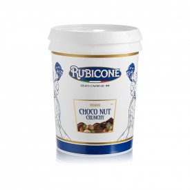 CREMINO CHOCO NUT CRUNCHY Prodotti Rubicone | scatola da 10 kg. - 2 secchielli da 5 kg. | Crema vellutata al Cioccolato con gran